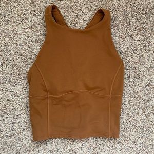 Lululemon Key to Balance Yoga Tank Copper Brown